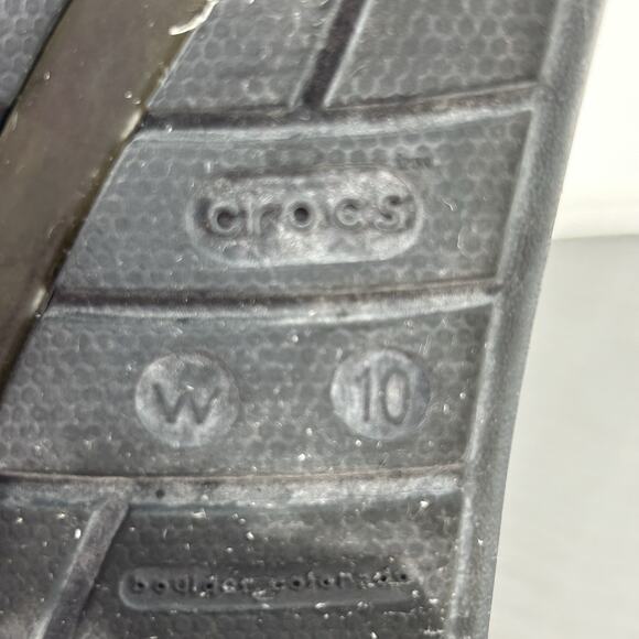 Crocs Isabella Gladiator Jelly Strappy Sandals Studded Brown/Black Sz Womens 10 - Picture 8 of 8